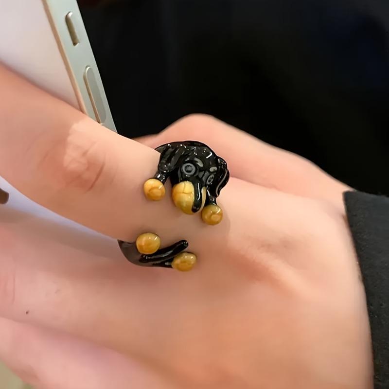 1pc Dog-Shaped Ring, Cute and Stylish Design Leads the Fashion Trend, Versatile and Easy to Wear, Suitable for Various Outfits