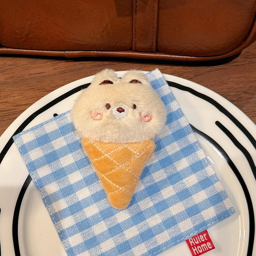 Cute Penguin Plush Keychain With Ice Cream Design For Kids And Adults