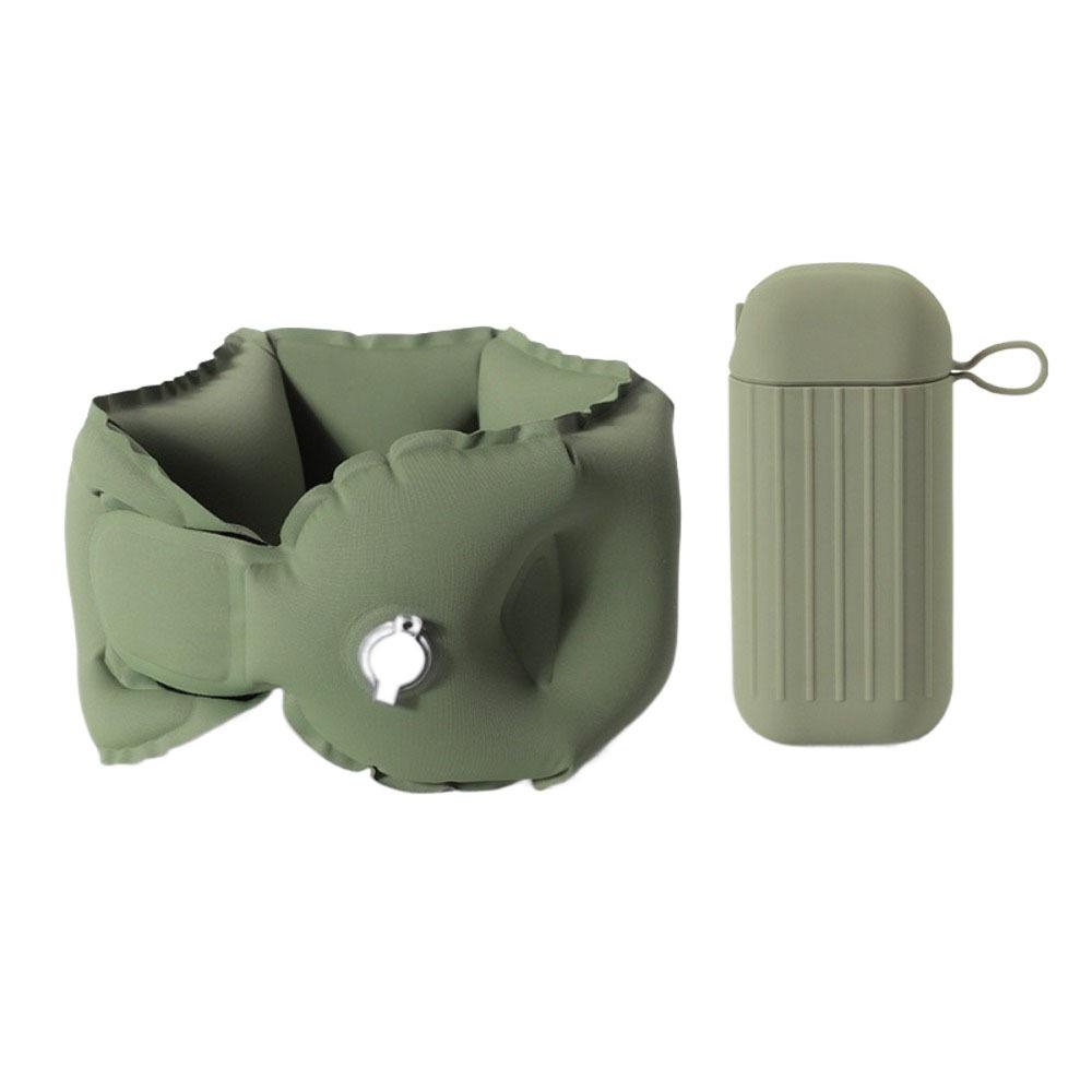 Breathable Inflatable Travel Pillow Comfortable Ring Neck Pillow Mini U-shaped Neck Pillow  Travel