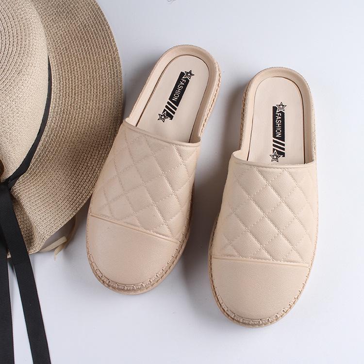 Yuzhihao Women s Summer Solid Color Closed-Toe Flat Sandals Size 38