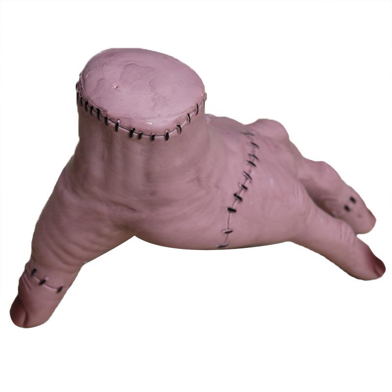 Halloween Horror Props Party Trick or Treat Broken Hand Adams Family Latex Palm Statue Home Decor Desktop Crafts