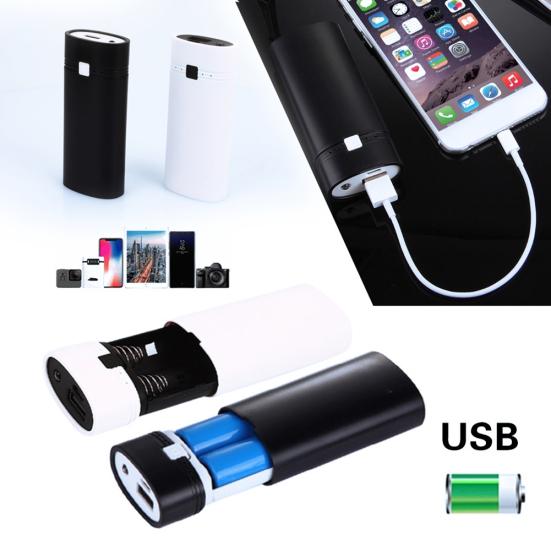 Empty Portable 18650 Bank Power Battery Holder External Box Case DIY Tool Kit
