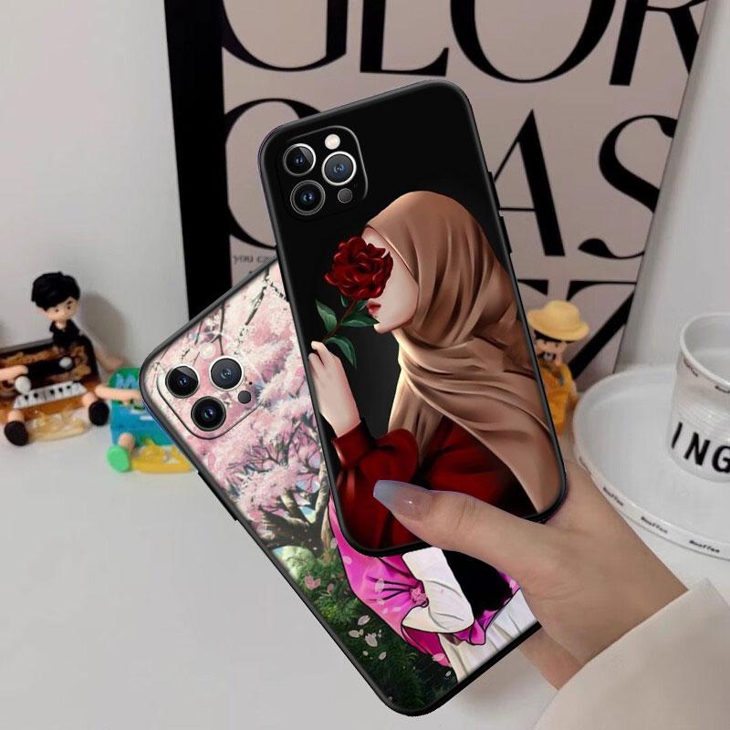 Islamic Muslim Girls Hijab Case for Samsung M06 M15 M16 M35 M55 M56 A36 A42 A50 A50S A51 A52 A32 A33 A05 A05S A06 A16 A20