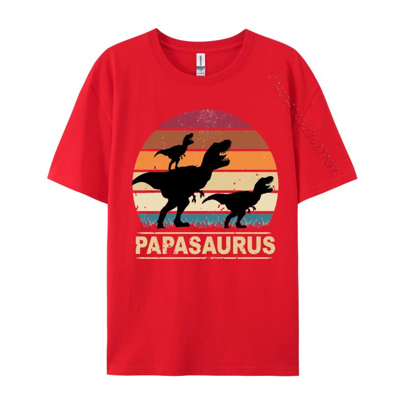 Papa Saurus Dino Twins Papasurus Tshirt Fitted Cosie T Shirt Combed  Cotton Man Tees Cosie TShirt Wholesale