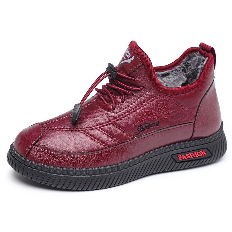 Old Beijing cloth shoes cotton shoes women's winter warm and velvet middle-aged mother shoes thickened waterproof and warm grandma cotton shoes
