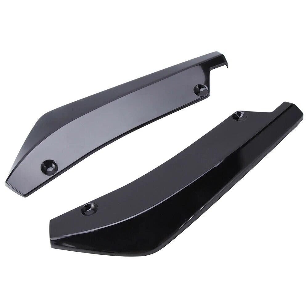 2PCS Rear Bumper Splitter Cover Universal For Ford Mustang 2008-2022 Side Spoiler Diffuser Canards Chin Car Accessories --40CM
