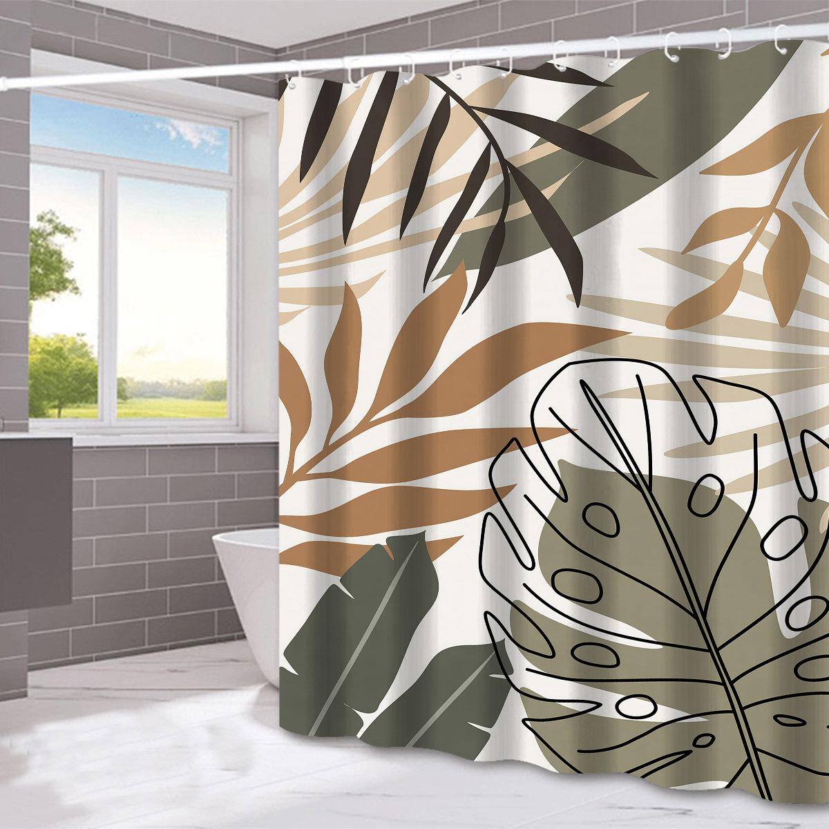 

JINRUN утолщенная водонепроницаемая занавеска для ванной комнаты, устойчивая к плесени, занавеска для душа, занавеска для душевой перегородки, занавеска для душа, занавеска для ванной комнаты, бесплатная перфорация 180*180cm