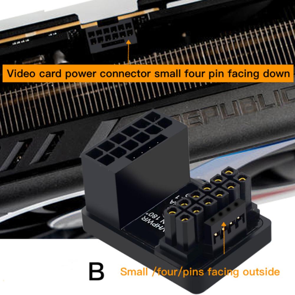 ATX3.0 Power Supply 2VHPWR 180 Angled Turning Connector ATX3.0 Power Supply 2VHPWR Power Adapter Board for PCIe5.0 Graphics Card