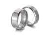 JeeMango Fashion Stainless Steel Glossy Rings For Women Men Simple Couple Titanium Steel Wedding Ring Jewelry Anneau JR18114