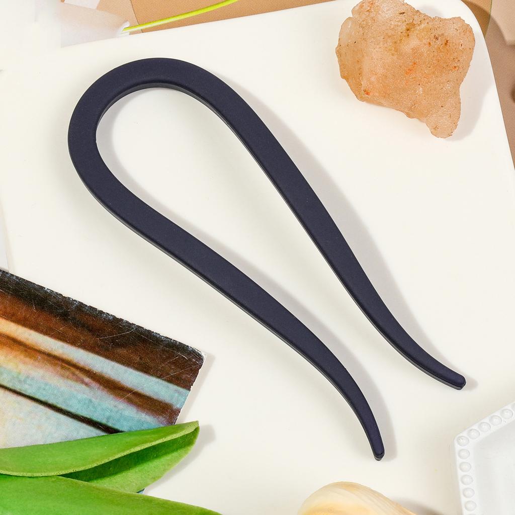 Matte Hair Forks Hair Sticks Goat Horns U-Shape Hair Comb Bun Hairpin Women Girls Hairstyle Hair Accessories Headband Hairstyle