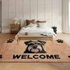 "Welcome" Carpet Entry Rugs Cute Dog Living Room Decoration Home Kid Play Mat Anti-slip Rug Washroom Floor Mat Gift Alfombra