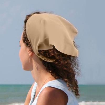 Lenço de cabeça feminino triângulo vintage antiderrapante cor sólida elástico decoração de cabelo bandanas ajustável estilo pastoral bandana acessórios de cabelo