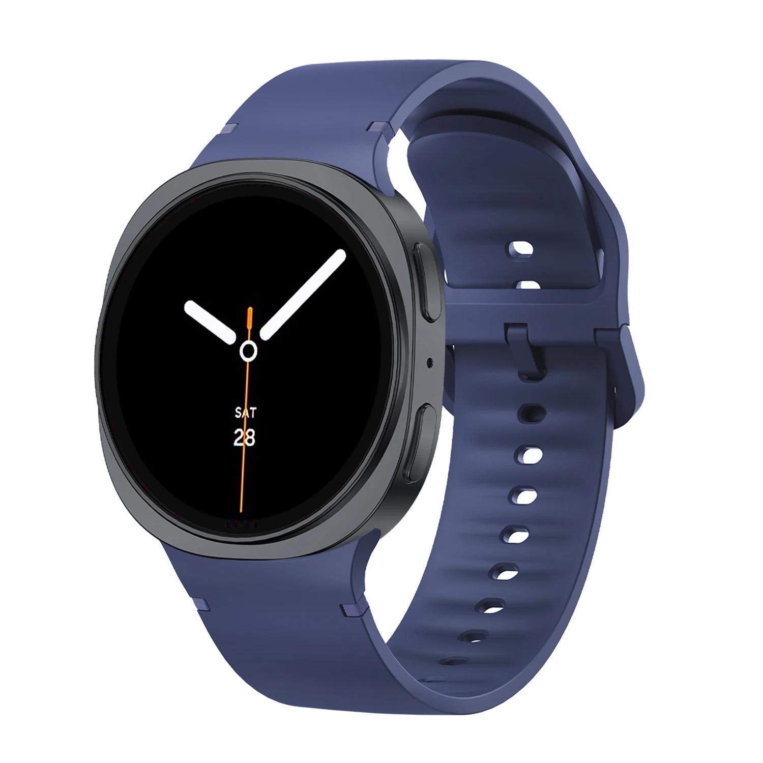 

Оригінальний силіконовий ремінець для Samsung Galaxy Watch 8/8 classic 40мм 44мм 46мм Спортивний correa pulseira Браслет Galaxy Watch 8 galaxy watch 8 40mm&20mm
