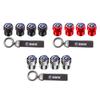 Vbjly8 Car Tire Wheel Valve Caps Cover Suede Car Key Chain Ring Keychain For BMW M E46 E90 E60 F30 F10 E39 E36 F20 G30 G20 E87 E92 X3 5
