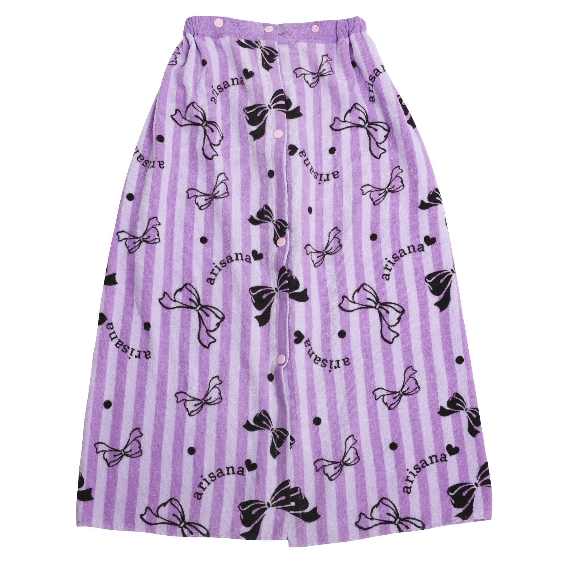 

Arisana Wrap Towel for Wrapped Stripe 80cm [Arisana] Kids, Girls, Children, Towel, Ribbon, Pattern, Lavender,