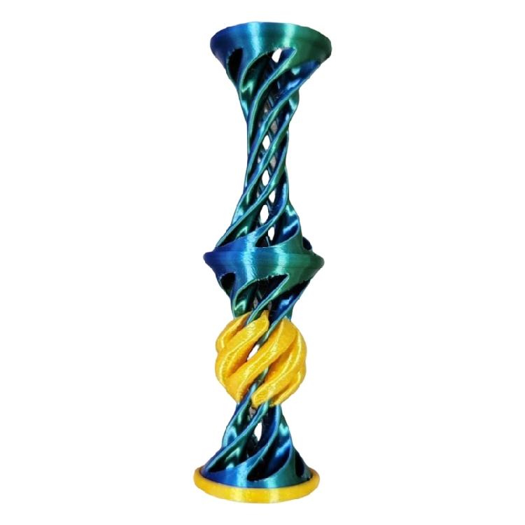 

Creative 3D Print Visual Sensing Stress Relief Spirals Toy With Elasticity For Students And Professional Relaxation синій/зелений