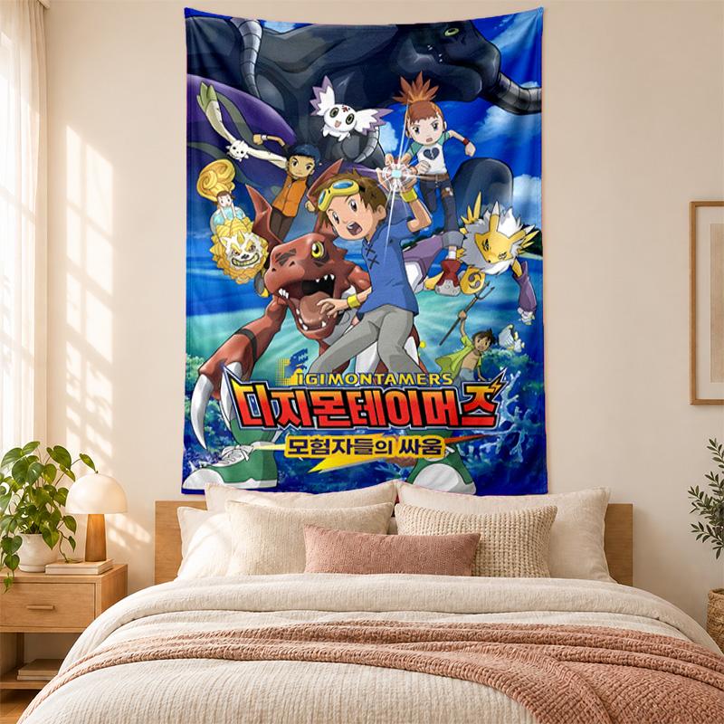 Digimon Tapestry highquality for decorating living room bedroom dorm walls ideal as bedroom wallart orholiday gift
