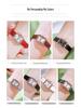 Gedi Retro Small Square Dial Ladies Waterproof Leather Strap Quartz Watch