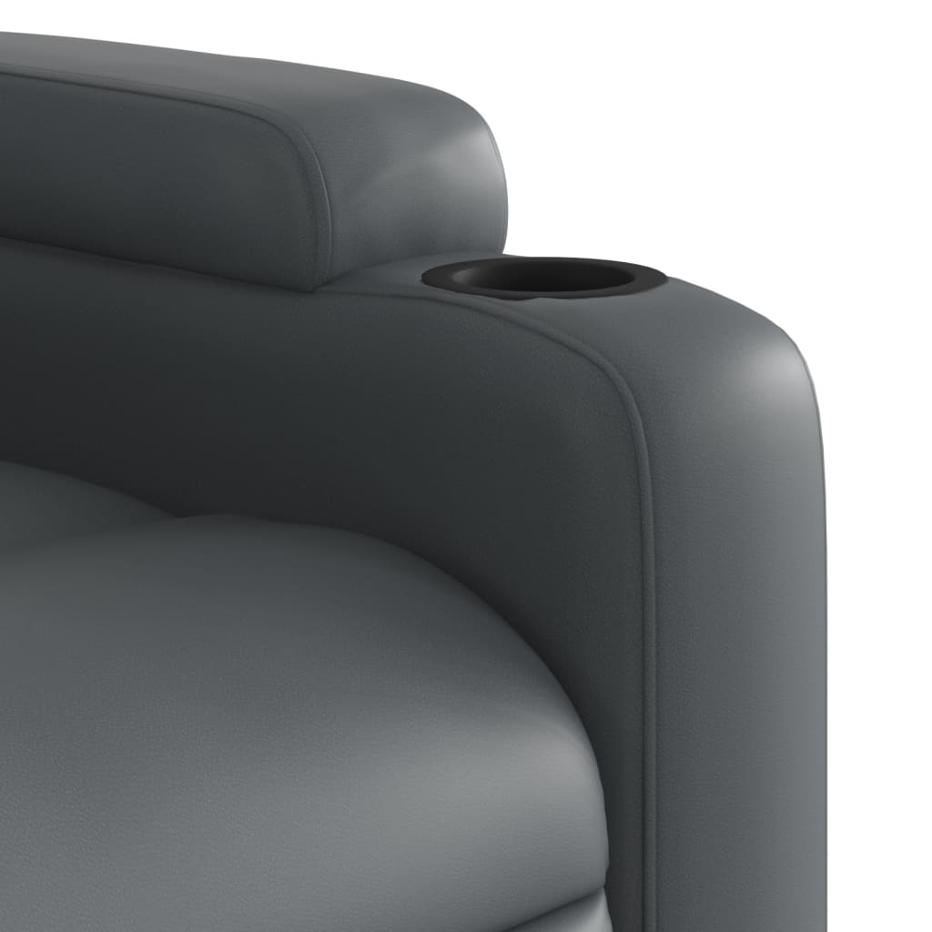 Relax Massage Chair by Grey Faux Leather