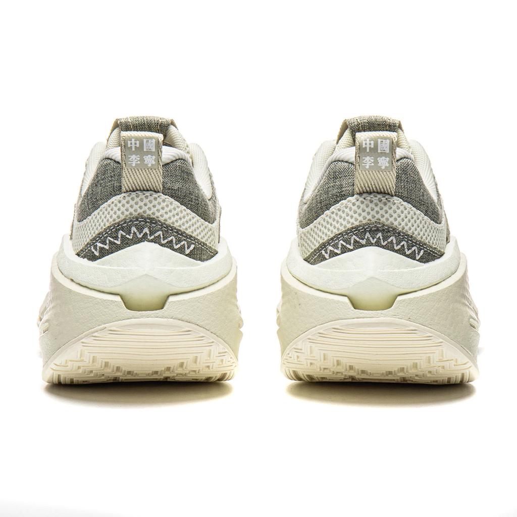 Li Ning Absolute Shadow 3 Trendy Lightweight Cushioning Running Shoes Women sneakers White Gray AZGW064-2