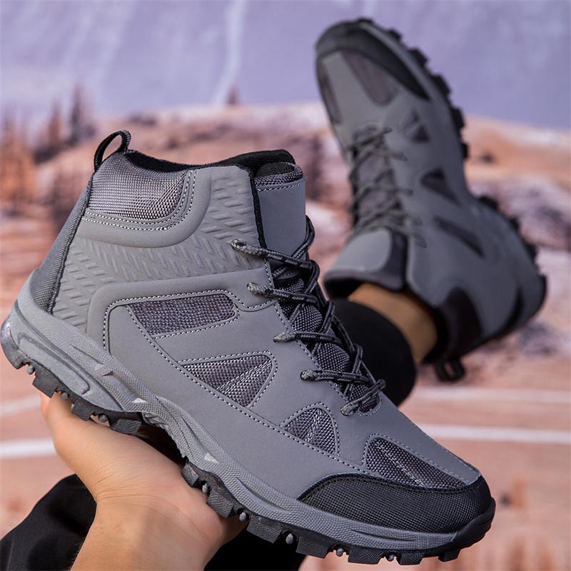 Winter Hot Selling Men's Hiking Shoes Thick Soled Wear-resistant High-quality Brand Men's Leather Casual Shoes Sports Shoes