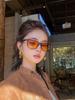 Korean Style Fashion Sunglasses Rivets Decoration Square Shape Women Sun Glasses Travelling Hiking Cool Sunglass