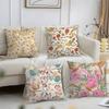Birds Butterflies  Flowers Pillow Case Short Plush Print Cushion Cover Square Throw Pillow Covers Sofa Home Decor