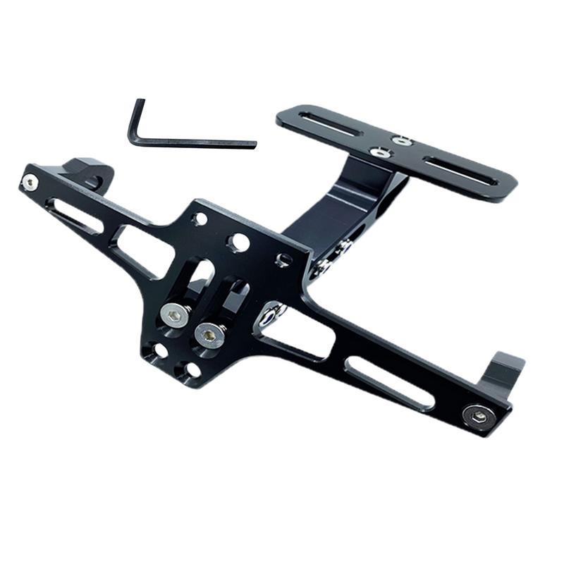 Motorcycle License Plate Bracket Aluminum Alloy Plate Motorcycle License Holder Number Plate Mount Rack Motorcycle Accessories