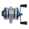 Deukio Portable Winter Ice Fishing Reel Wheel with Wire Outdoor Casting Tackle (Blue)