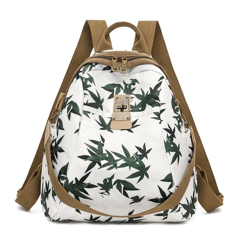 Oxford Print Rucksack Damen Wasserdicht Pendler Reisetasche Multifunktionsrucksack