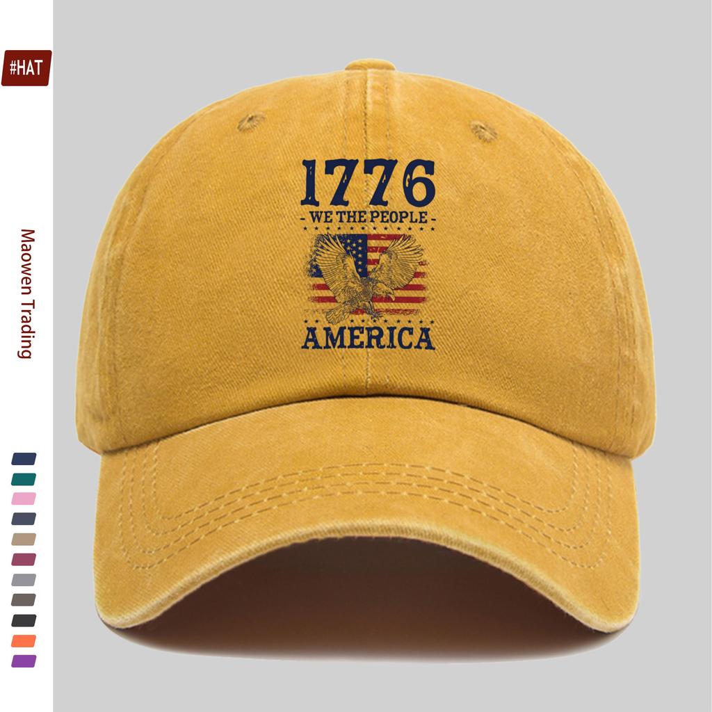 pc MenWomenS American th Anniversary Independence Eagle Baseball Cap Faith Freedom Inheritance  Retro Design E