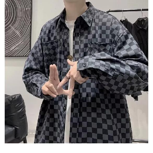 2024 Casual Long Sleeved Shirt Ins Loose Shirt Men'S Summer Trend Versatile Casual Jacket