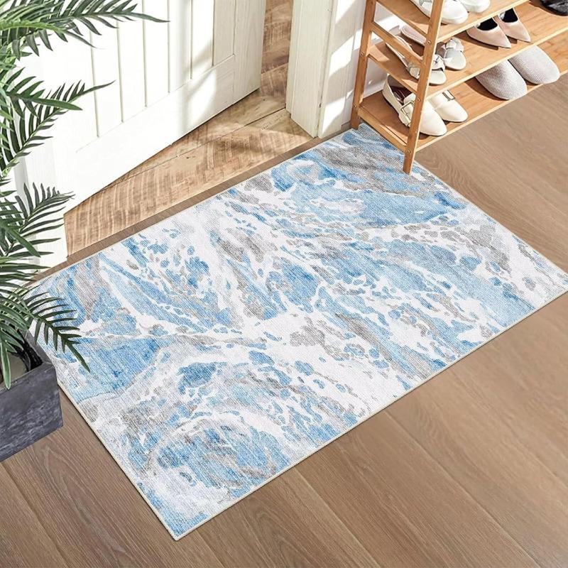 Abstrakter Geometrischer Teppich Gesprenkelter Antik Strukturierter Teppich Retro Stil Wohnzimmer Küche Eingang Schuhwechsel Rutschfeste Fußmatte