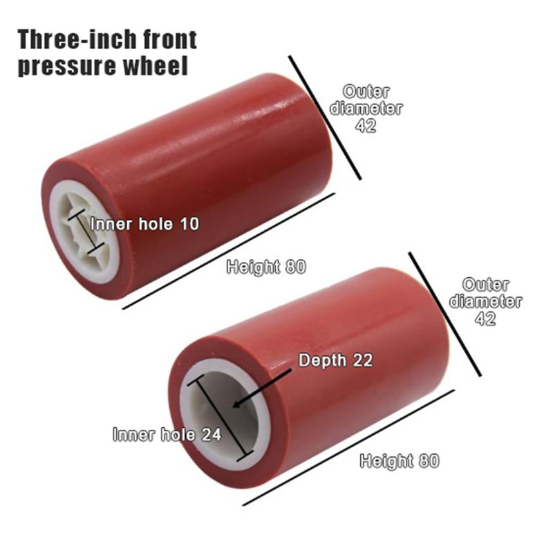 1Pcs Carton Sealer Rubber Wheel Spare Part Automatic Adhesive Tape Sealing Machine Press Wheel Roller