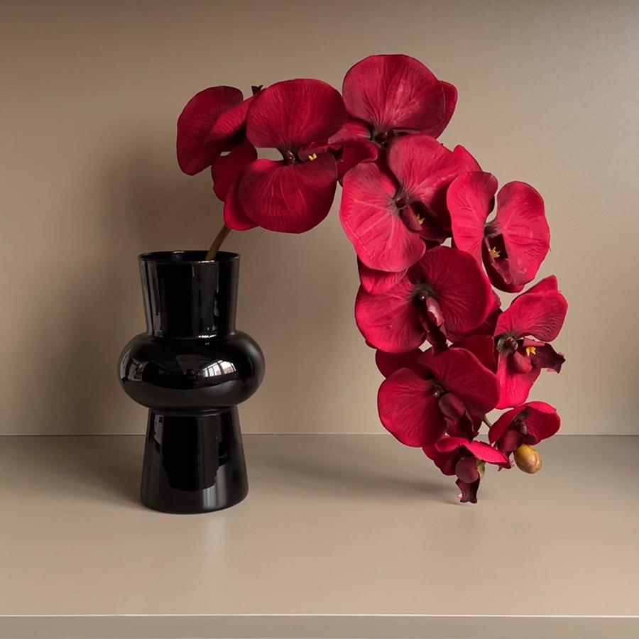 Light Luxury Phalaenopsis Artificial Floral Arrangement for Dining Table Decoration
