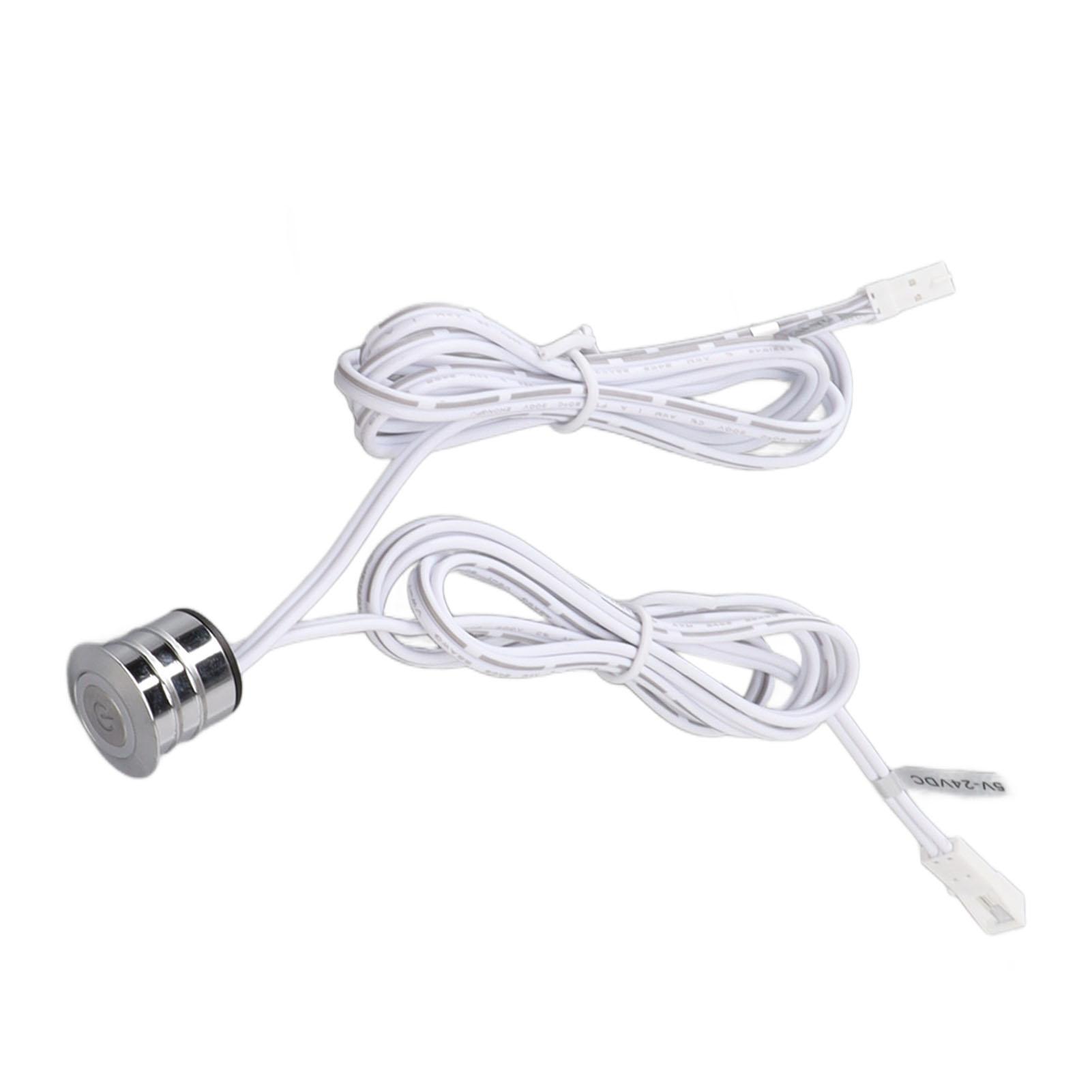 

Blue LED Touch Switch Embedded Installation Heat Dissipation Touch Switch for Closet Cabinets Wine