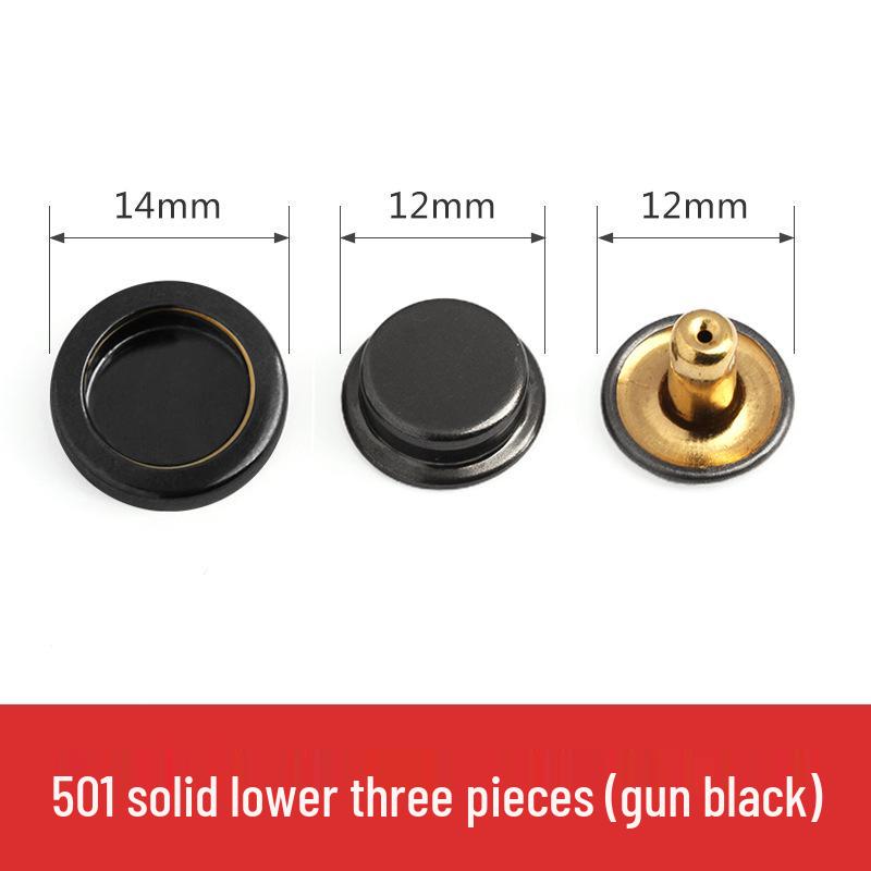 Metal Snap Buttons for Clothing: No-Sew Hidden Snap Accessories for Jackets, Studs, and Mother-Child Buttons.