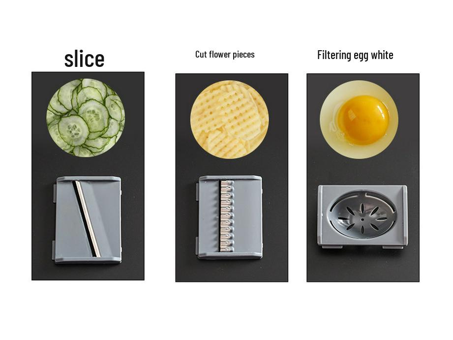 Multifunctional Kitchen Tool Set: Grater, Egg Separator, Vegetable Dicer & Slicer