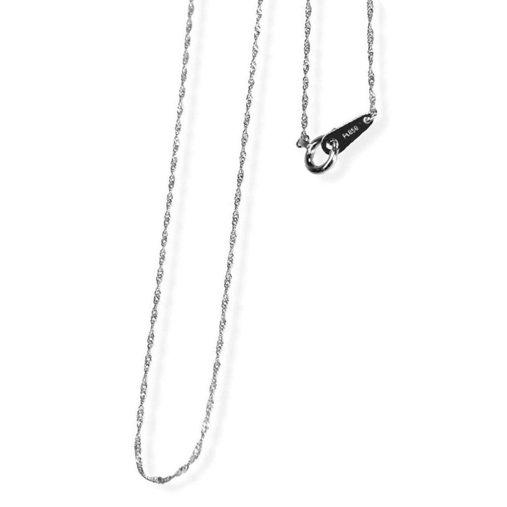 And My Jewelry Platinum Chain Screw for Pendants [Your Box] Necklace, Type, 40cm, [Gift Wrapped]