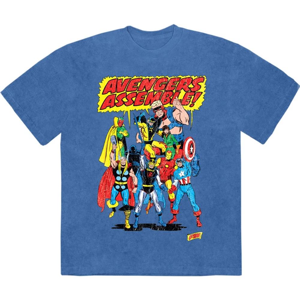 Comics Avengers Assemble Retro Tee Tshirt Unisexs L