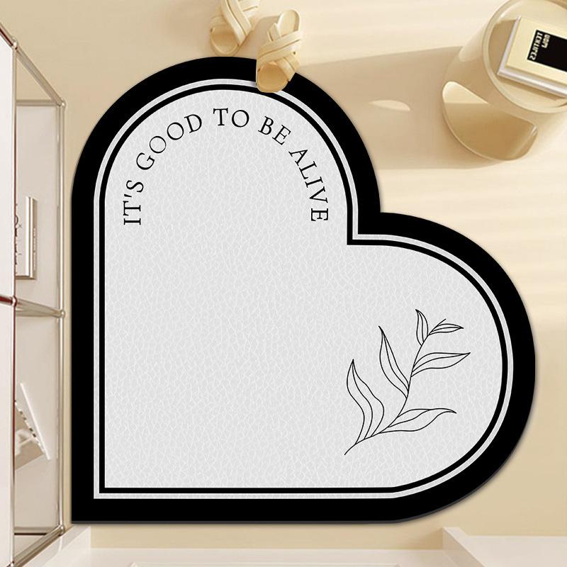 Door Entry Mat Dirt Resistant Non-slip Door Mat Peak-heart Entry Mat Mat Absorbent Entry Mat