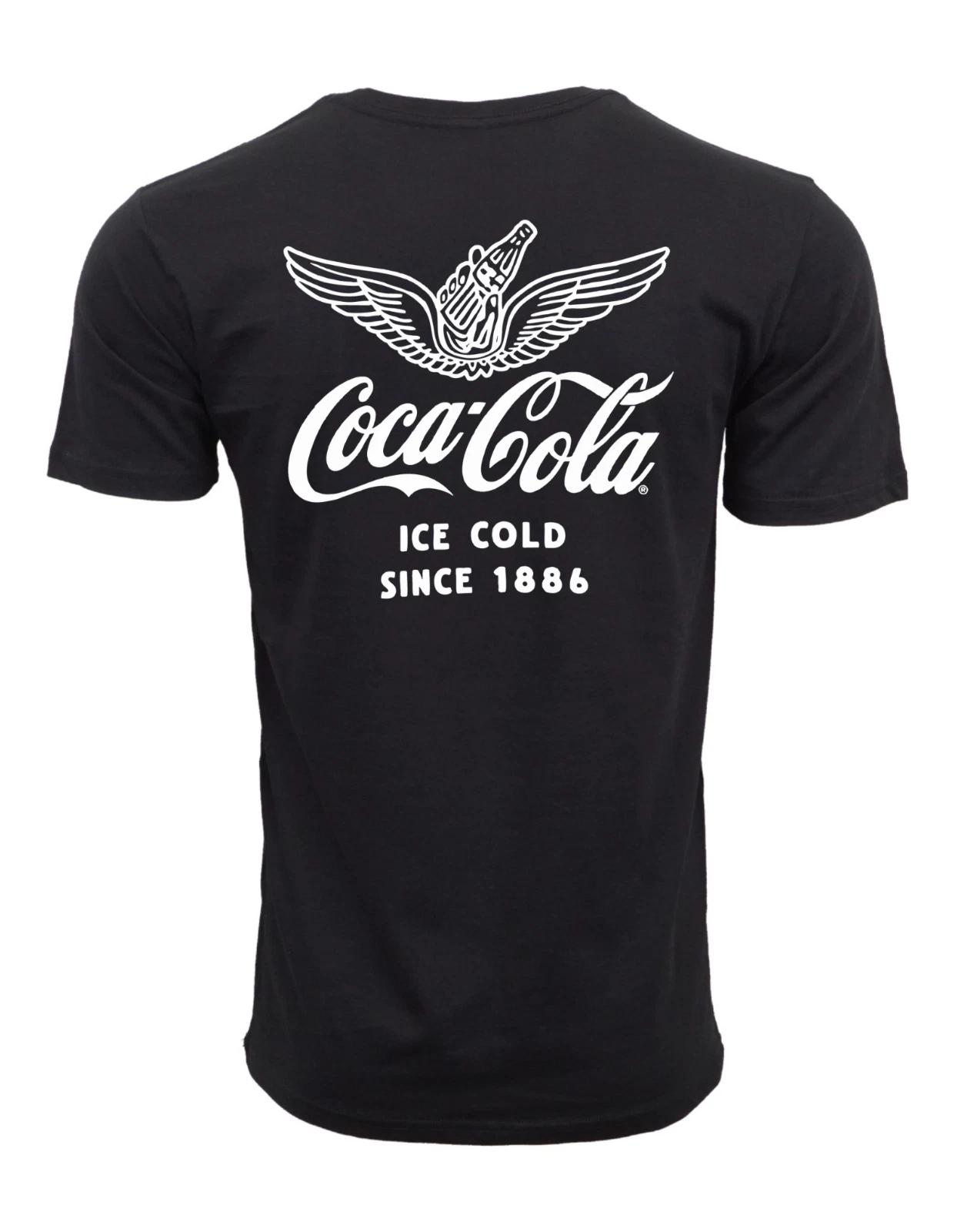 Unisex Adult Casual Graphic COKE COCA COLAICE COLD SINCE 1886 T SHI... XL