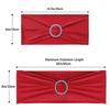 Spandex Stretch Chair Sashes Buckle Slider Universal Fit Chair Ties Anti Slip Elastic Chair Cover Bands