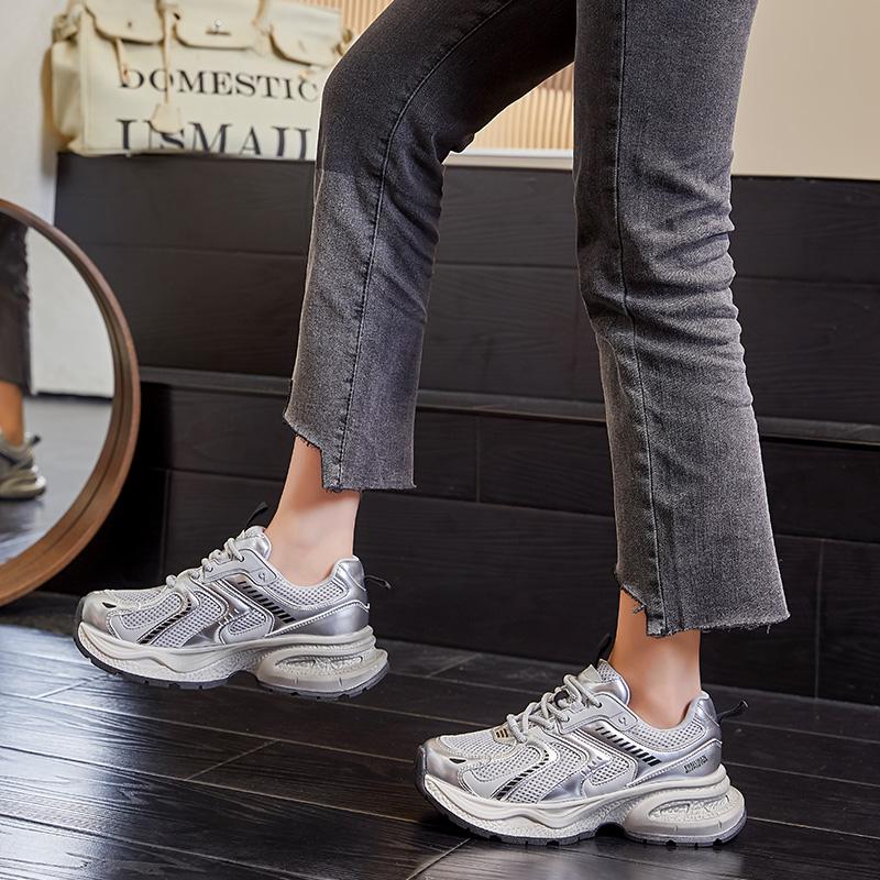 Thick Soled Women'ssneakers Shoes Breathable Running Shoes Women's Fashion Student Girls Shoes