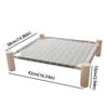Portable Swing Bed Wooden Frame Cooling Bed Pet House Elevated Bed  Indoor Use