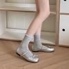 3 Pairs Spring/Summer Women's Thin Hollow-Out Mid-Calf Socks Ballet Bubble Tongue Lace Socks for Girls Women