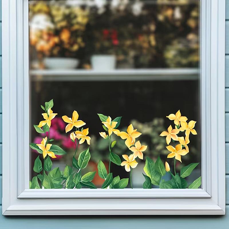 Blumen Wandaufkleber Abnehmbar Selbstklebend Badezimmer Aufkleber Küchenspüle Rückwand Dekoration Fliesen Aufkleber