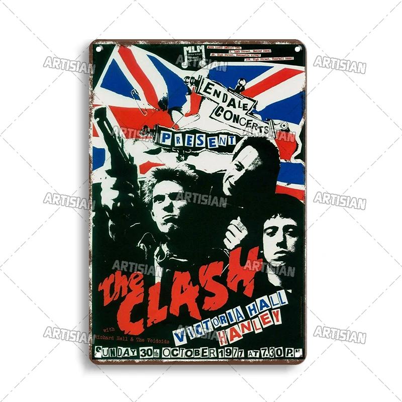 Rock & Roll  Retro Metal Plaque Rock Metal  Sign Music Vintage Plate  Weathered Bar Cafe Club Industrial Decor Retro Wall Plate