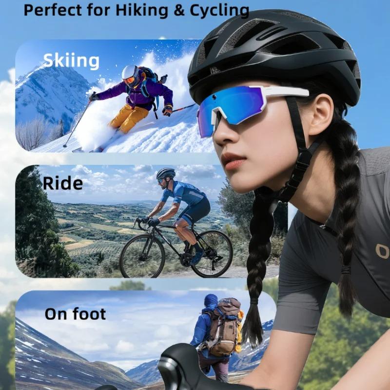 Neue 4K Polarisierte Sonnenbrille KI Smart HD 800W Kamera Bluetooth Anruf Musik Wiedergabe Übersetzung Radfahren Blendschutz Fahren UV400 IP54 Wasserdichte Brille