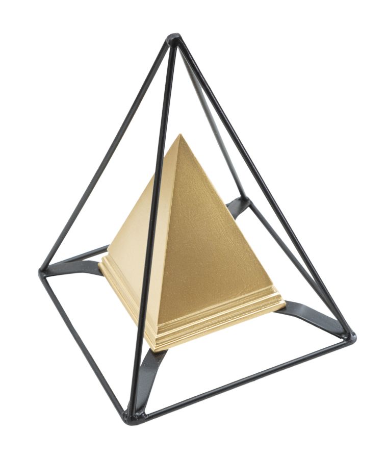 Piramid Gold Mit Eisen Cm 15X15X21